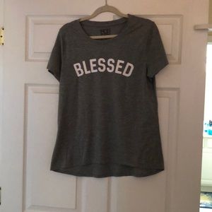 Blessed women’s gray t shirt